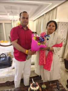 भाजपा निगम पार्षद सुमन दीदी को दी जन्मदिन की बधाई